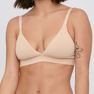 Organic Basics Triangle Bra Oak Organic Cotton Size XS Extra Small